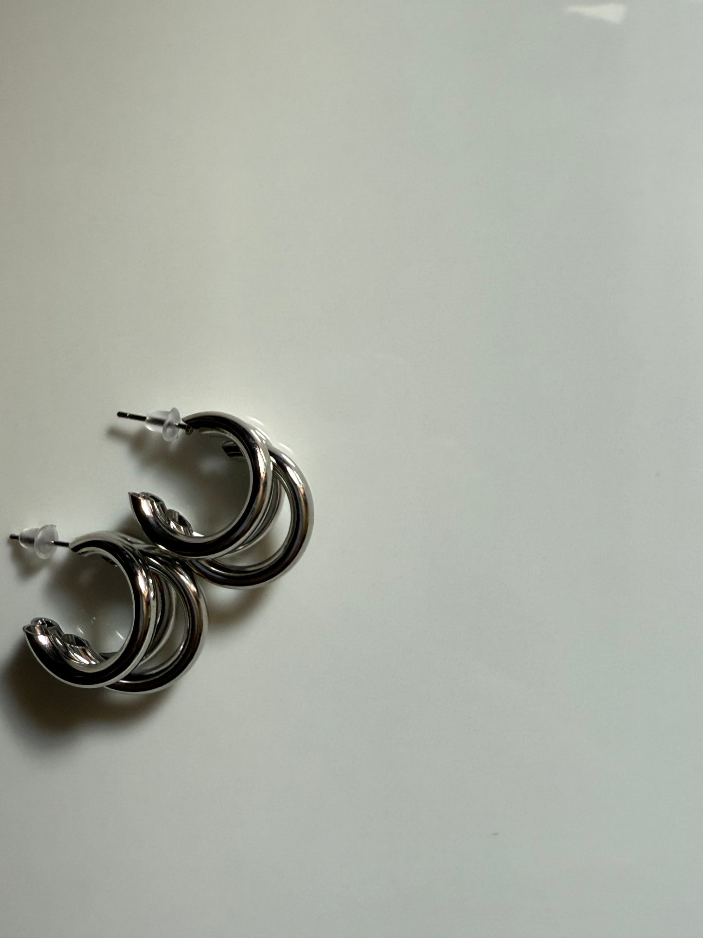 Silver earring (Silver Zagging)