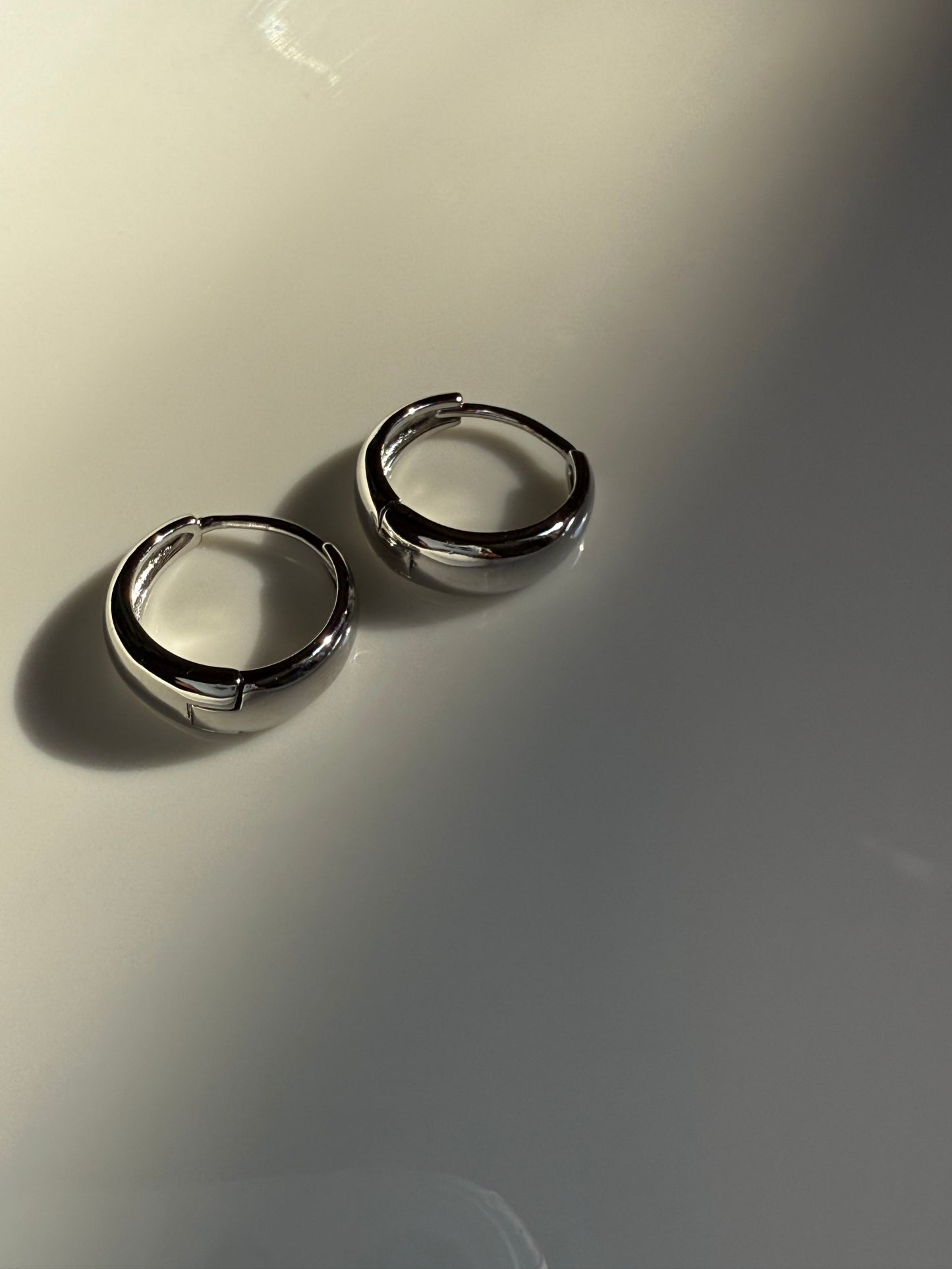 Silver hoop